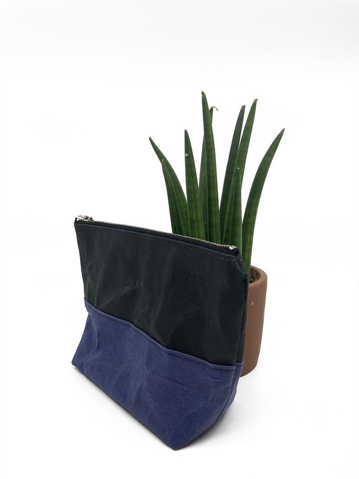 Travel / Beauty Pouch | Black &amp; Blue