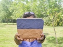 Travel / Beauty Pouch | Blue & Brown