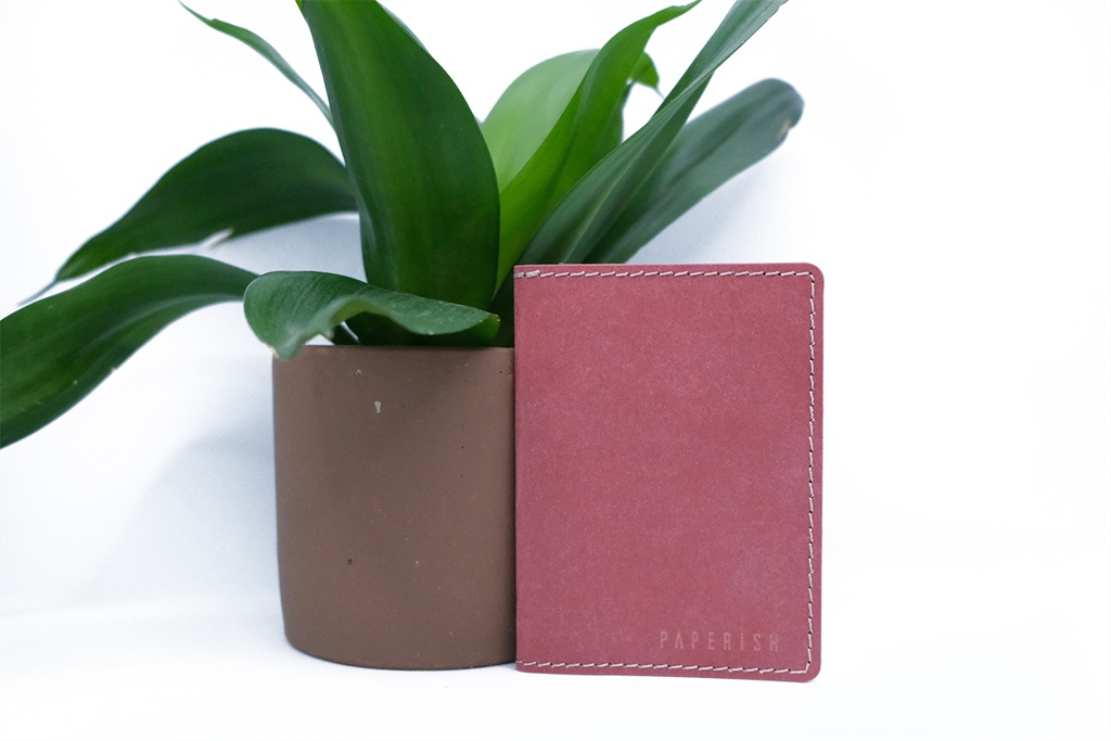Micro Wallet | Red & Brown 1 - White front.jpg