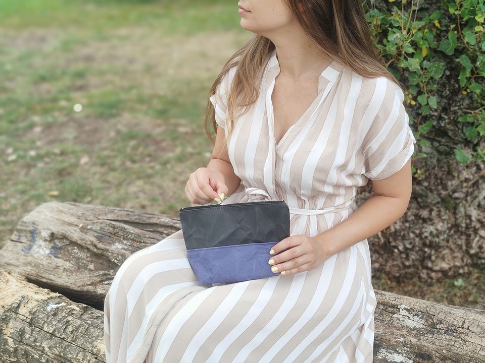 Travel / Beauty Pouch | Black &amp; Blue