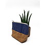 Travel / Beauty Pouch | Blue & Brown
