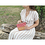 Travel / Beauty Pouch | Red & Brown