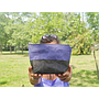 Travel / Beauty Pouch | Blue & Black